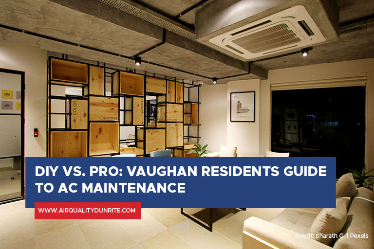 DIY vs. Pro Vaughan Residents Guide to AC Maintenance